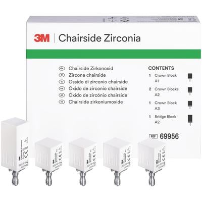 Chairside Zirconia Introductory Kit for CEREC: 4 x 20mm crown