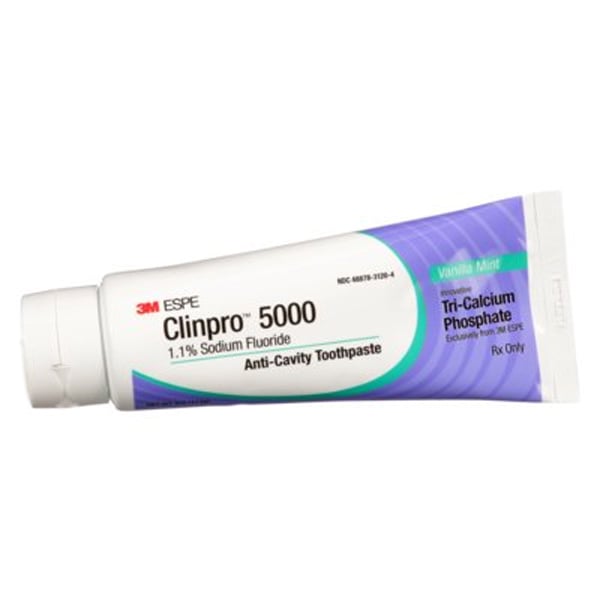 Clinpro 5000 Toothpaste - Vanilla Mint, Case of 24x 4oz Tubes.1.1% Sodium Fluoride Anti-Cavity