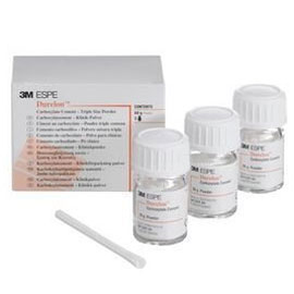 Durelon Triple Powder REGULAR Set - Carboxylate Luting Cement, Hand Mixing, 3 - 20 Gm. Powder