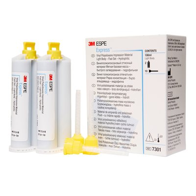 Express LB FS Impression Material EXPORT PACKAGE. Light Body, Fast Set (Blue) refill: 2 - 50 ml