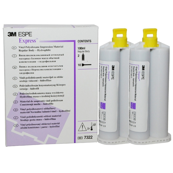 Express RB RS Impression Material Export Package (100ml). Regular Body, Regular Set (Purple)