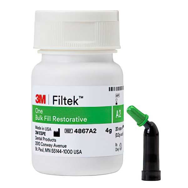 Filtek One Bulk Fill Posterior Restorative, EXPORT PACKAGE Capsules Refill - A2, 20 x 0.2 gm