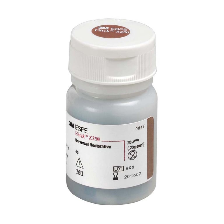 Filtek Z250 A2 Compules - Universal Microhybrid Restorative, 20 - .20 Gm. Compules. #6021A2