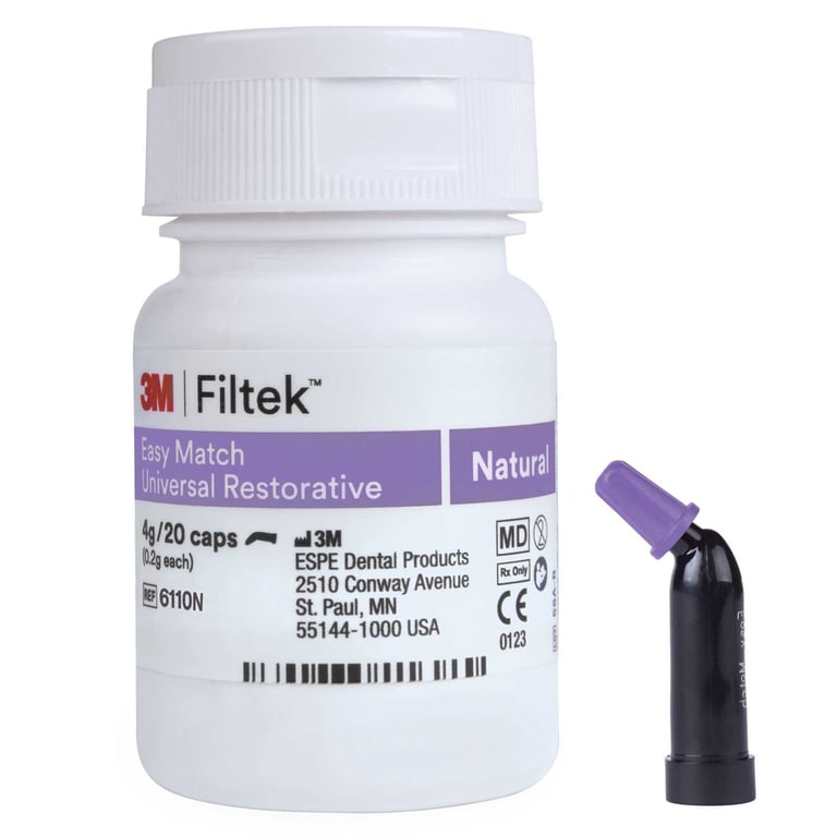 Filtek Easy Match Universal Restorative, Natural, 0.2g Capsule, 20/Bottle