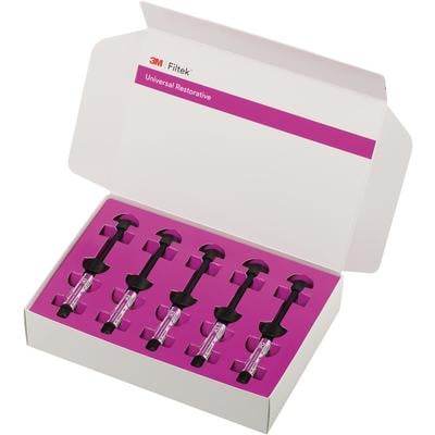 Filtek Syringe Kit. Includes 5 x 4 g syringes (1 of each: A1, A2, A3, A3.5, PO); 1 technique