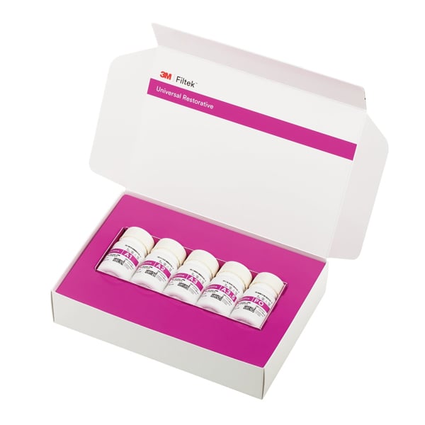 Filtek Capsules Kit. Includes 80 x 0.2g capsules: 20 each of A1, A2, A3, A3.5; 10 x 0.2g capsules