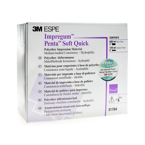 Impregum Penta Soft Quick EXPORT PACKAGE - Refill, Medium Body, Fast Set Polyether, 2 - 300 mL