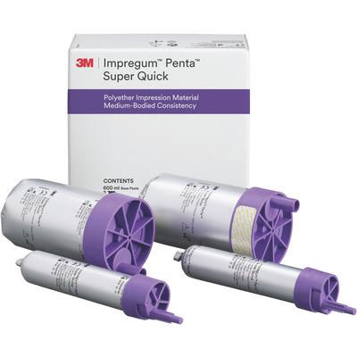 Impregum Penta Super Quick Medium Body, Fast Set Polyether, Refill: 2 - 300 mL Base Paste & 2 - 60