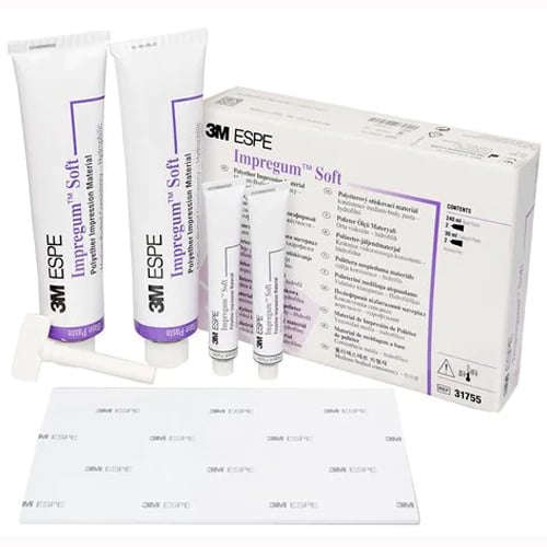 Impregum Soft, Medium body Double Pack: 2 - 120 ml base paste & 2 - 15 ml catalyst paste. Hand mix