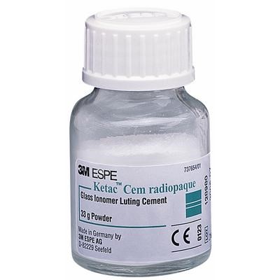 Ketac-Cem Powder EXPORT PACKAGE - Glass Ionomer Luting Cement, 33 Gm. Powder