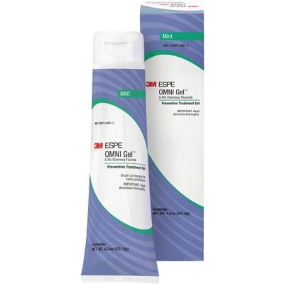 Omni Gel Brush on Mint Flavored Fluoride Gel, 0.4% Stannous Fluoride Gel, 4.3 ounce bottles of gel