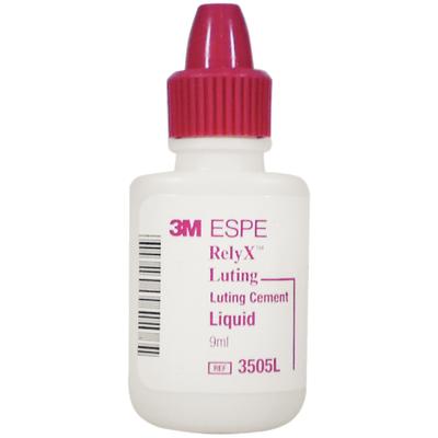 3M RelyX Luting Liquid Only - Hybrid Glass Ionomer Cement, Fast Set - 9 mL Liquid. #3505L