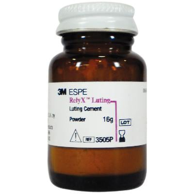 3M RelyX Luting Powder Only - Hybrid Glass Ionomer Cement, Fast Set - 16 Gm. Powder. #3505P