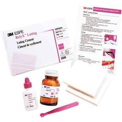 3M RelyX Luting Complete Kit - Hybrid Glass Ionomer Cement, Fast Set - 16 Gm. Powder, 9 mL Liquid