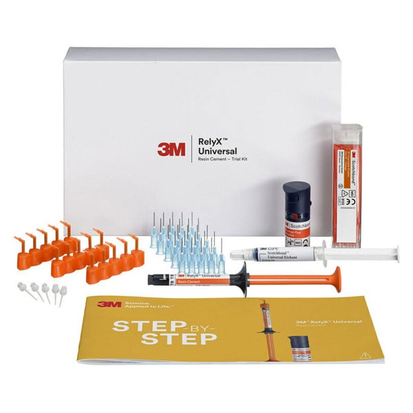 3M RelyX Universal Resin Cement Trial Kit - Shade TR. Dual-cure Resin Cement for all adhesive