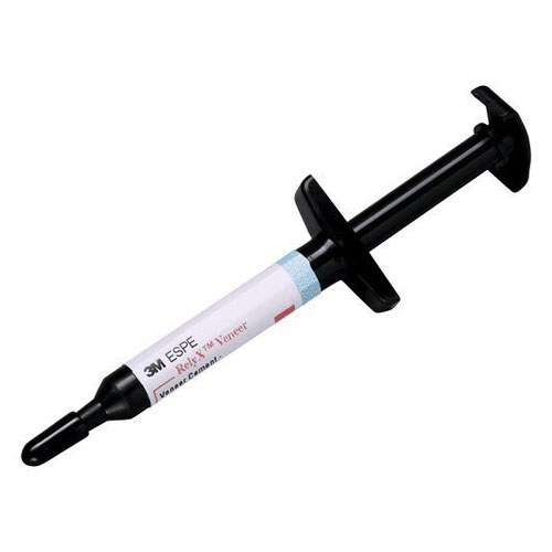 3M RelyX Veneer Cement refill syringe, white opaque. Single 3 gram syringe