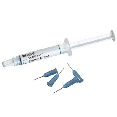 3M Scotchbond Universal Etchant, 2 - 3 mL Syringes and 50 Tips. 32% Phosphoric Acid Etchant Gel