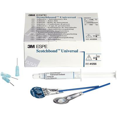 3M Scotchbond Universal Adhesive Intro Pack: 40 Unit-Dose Applicators, 1 Syringe Etchant (3mL), 25
