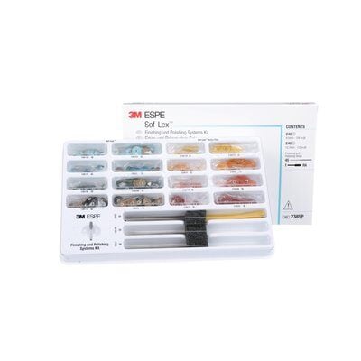 Sof-Lex Finishing and Polishing Systems Kit: 240 pop-on flexible backing Discs, 240 XT Extra Thin