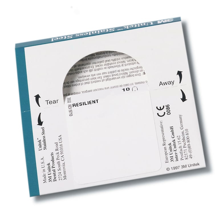 Unitek Permachrome Resilient Archwire, .016 x .022, OrthoForm II Square, Upper, 10/Pk. Our most