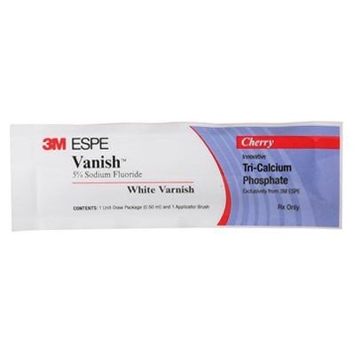 Vanish 1000 Pack, Cherry Flavor. 5% Sodium Fluoride White Varnish with TCP