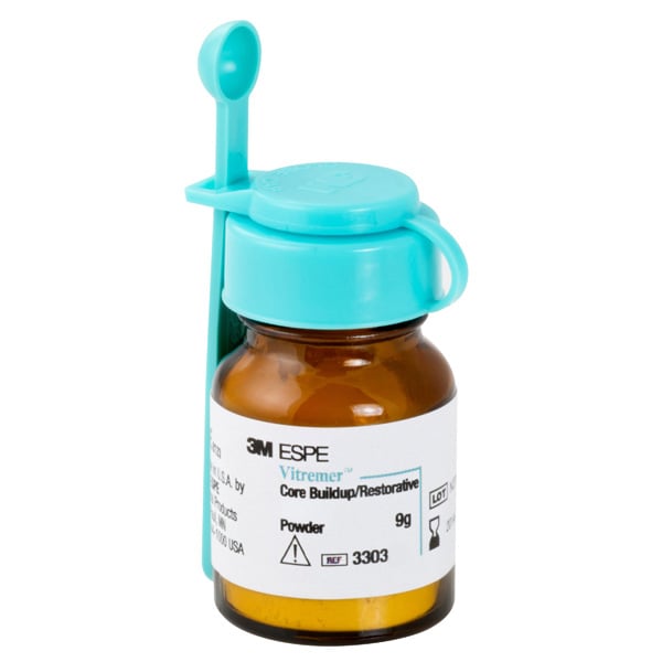 Vitremer A4 Powder - Glass Ionomer Restorative/Core Buildup, Triple-Cure, 9 Gm. Bottle. #3303A4
