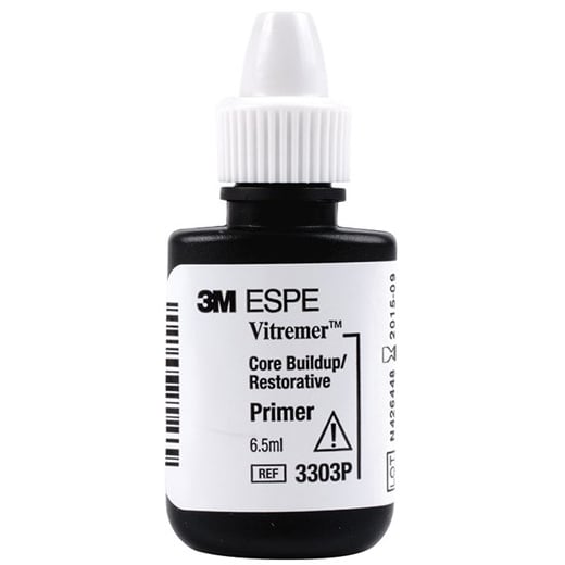 Vitremer Primer Refill - Glass Ionomer Restorative/Core Buildup, Triple-Cure, 6.5 mL Bottle. #3303P