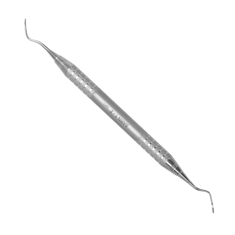 A. Titan Instruments 1/2 Barnhart Scaler with Life Steel Handle, 1/Pk. Narrow blade with slightly