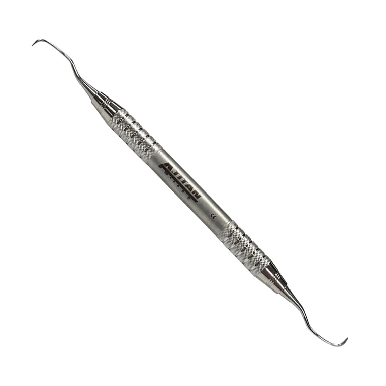 A. Titan Instruments 11/12 Gracey Stainless Steel Posterior Curette, Periodontal, Long, 1/Pk