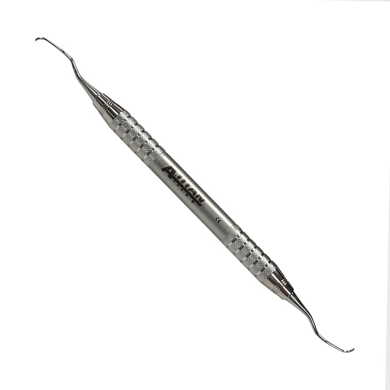 A. Titan Instruments 11/12 Gracey Stainless Steel Posterior Curette, Periodontal, Short, 1/Pk