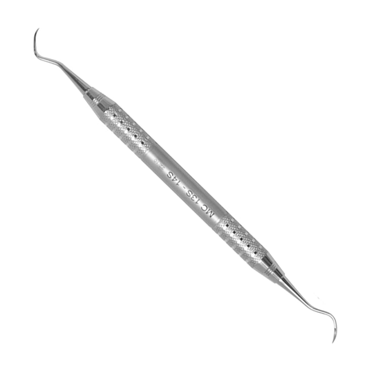 A. Titan Instruments McCall 13S/14S Curette with Stainless Steel Handle, 1/Pk. Designed for tight