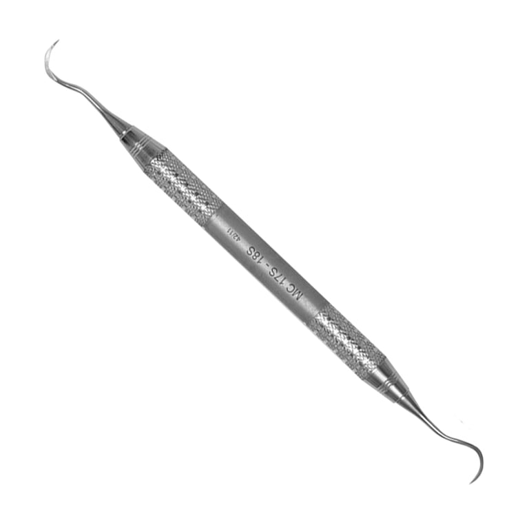 A. Titan Instruments McCall 17S/18S Curette with Stainless Steel Handle, 1/Pk. Designed