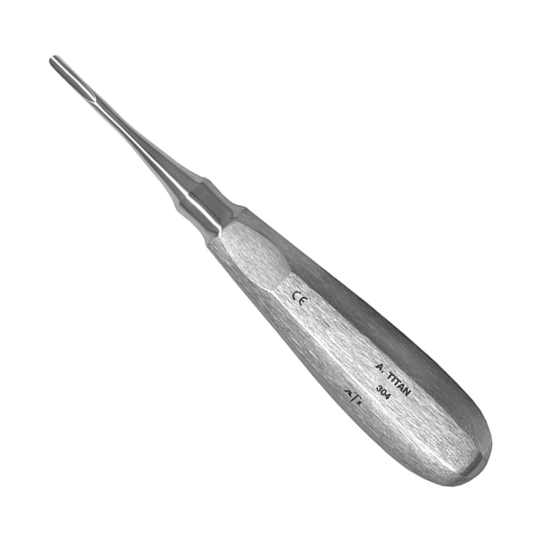A. Titan Instruments #304 Stainless Steel Elevator, Medium, Straight, 1/Pk. Features lightweight