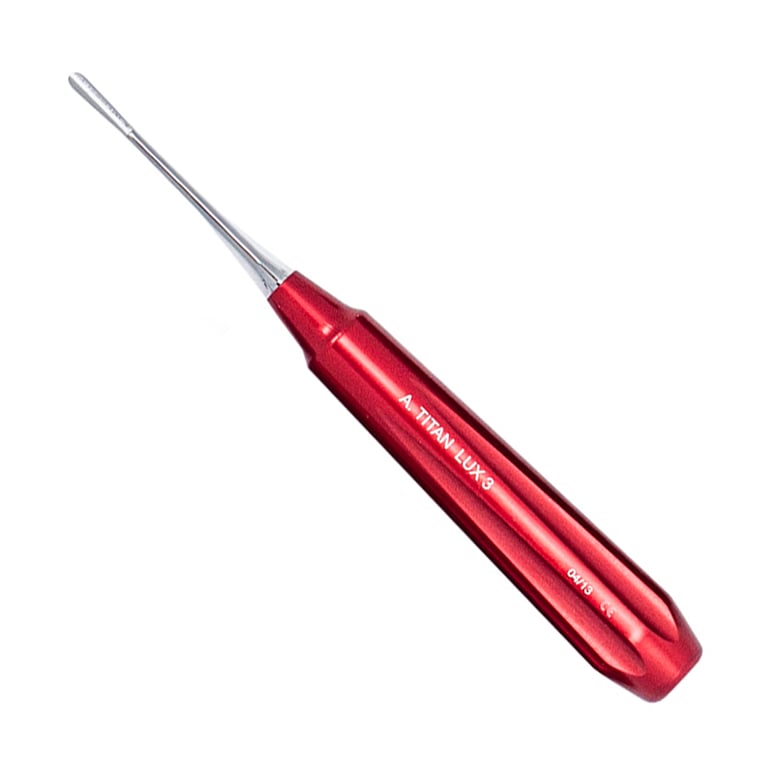 A. Titan Instruments Stainless Steel Straight D-Lux Luxating Elevator, 3mm, 1/Pk. Features