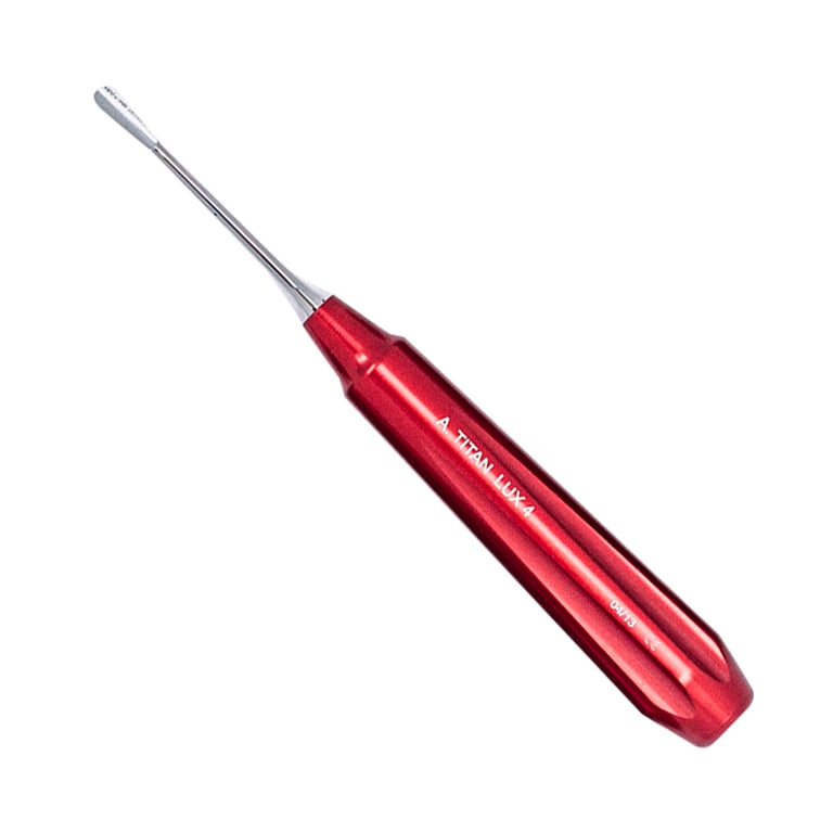 A. Titan Instruments Stainless Steel Straight D-Lux Luxating Elevator, 4mm, 1/Pk. Features sharp