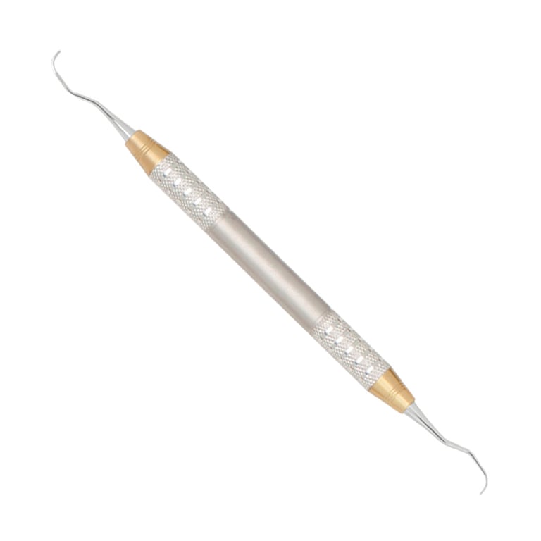 A. Titan Instruments Gracey 1/2 Implant Curette, Athena Titanium Tips with D-Lite Stainless Steel