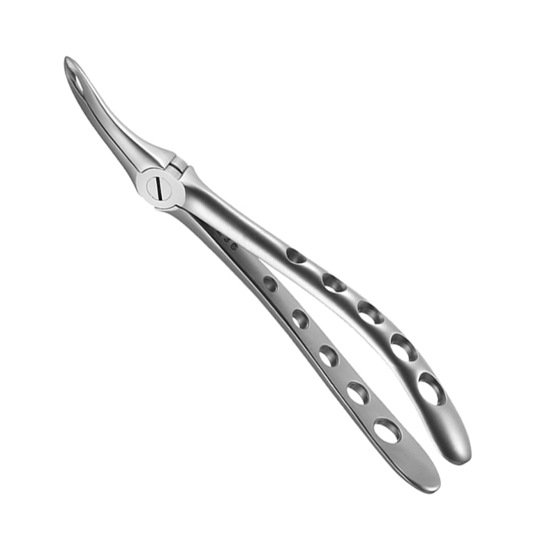 A. Titan Instruments X-TRAC Stainless Steel Forceps, Serrated, Universal Root, 1/Pk. Features