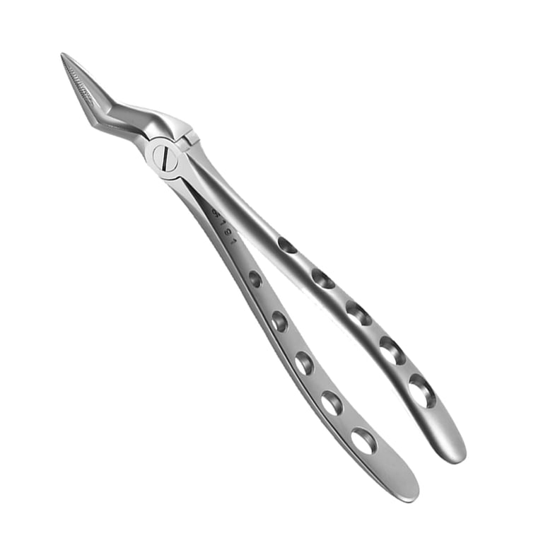 A. Titan Instruments X-TRAC Stainless Steel Upper Root Forceps, Narrow, 1/Pk. Features thin