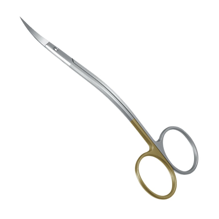 A. Titan Instruments 4.5" Stainless Steel Curved La Grange Scissor, Serrated, Super Cut, 1/Pk