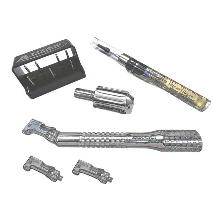 A. Titan Stainless Steel Right Angled Driver Kit, 10 to 35 Ncm, Single Kit. Includes: 1 x torque