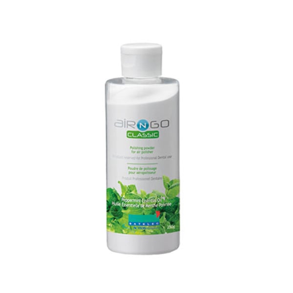 Air-N-Go Prophy Powder, Peppermint, 250g Bottle, 4/Pk. Specially designed and studied to produce