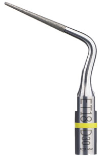 P5 Newtron Endodontic 18mm Tip ET18D, 1/Pk. Diamond-coated steel tip for finishing the access