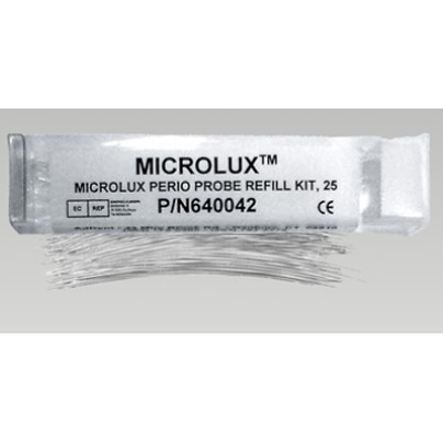 Microlux Perio Probe Fiber Refills, pack of 25 disposable fibers only. For use Perio Probe