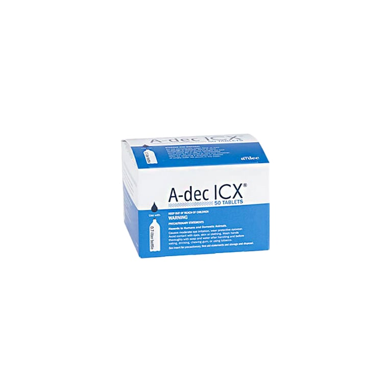 ICX Water Treatment Tablets 0.7 Liter 50/Bx. The tablets eliminate odor and foul tasting bacteria