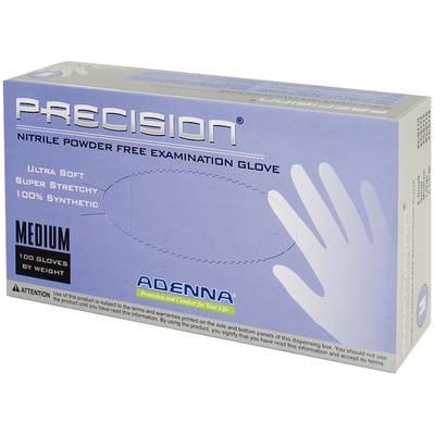 Precision Nitrile Exam Gloves: MEDIUM, Powder-Free, Violet 100/Bx. Non-Sterile, Ultra-Thin