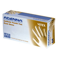 Vitex MEDIUM Synthetic Powder-Free Exam Gloves. Box of 100 Gloves. Made of a special PVC blend