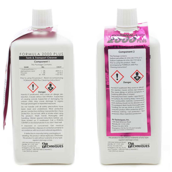Formula 2000 Plus X-Ray Processor Cleaner, Twin-Pack - 2 x 1 Liter Bottles. Tank & Transport