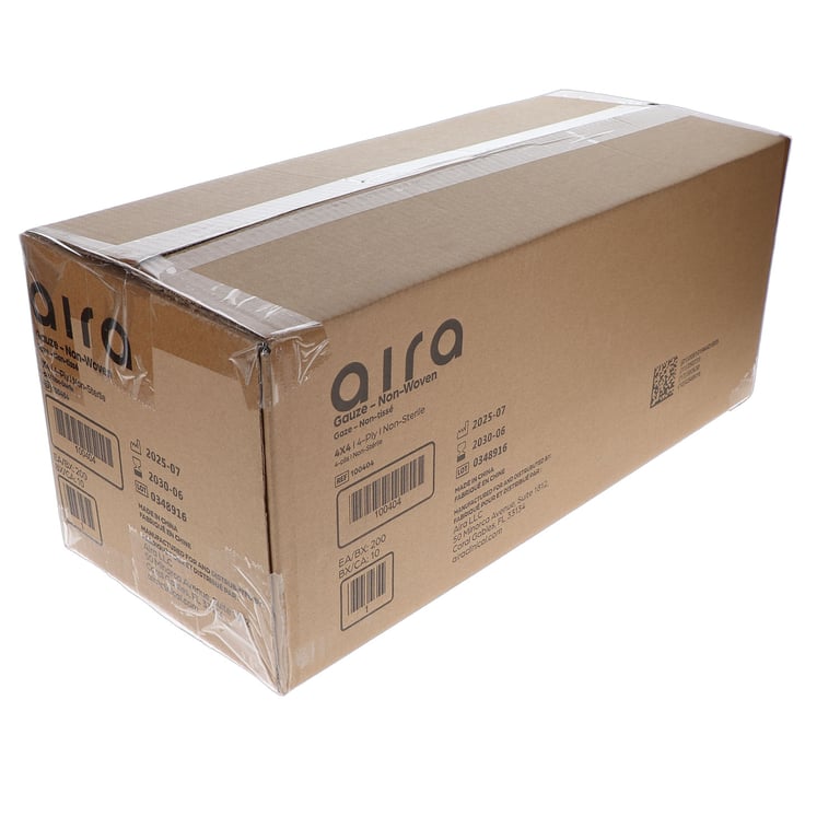 Aira 4" x 4" 4-Ply Non-Woven Gauze Sponges, Non-s