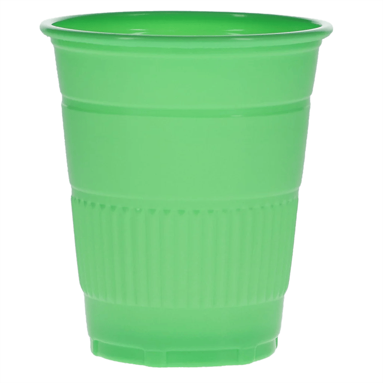 Aira 5oz Plastic Drinking Cups, Green, 1000/Pk. Features thick walls for added strength and safe