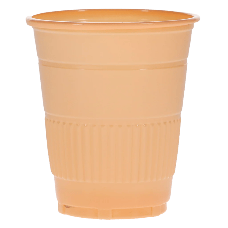 Aira 5oz Plastic Drinking Cups, Peach, 1000/Pk. Features thick walls for added strength and safe